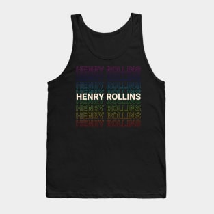 Henry Rollins Kinetic Typography Style Tank Top